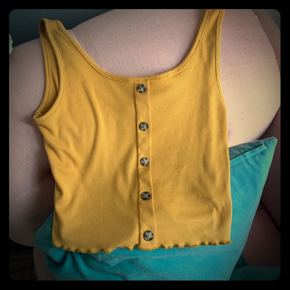 Cute Yellow Tank worn once or twice